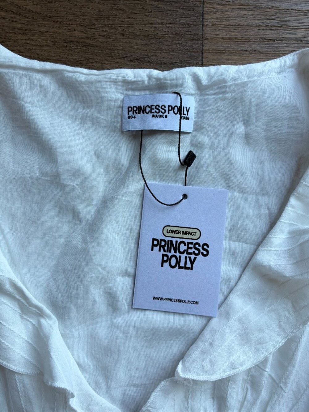 🎀 I Guess So Cotton Mini Dress White 🎀 - Picture 5 of 8